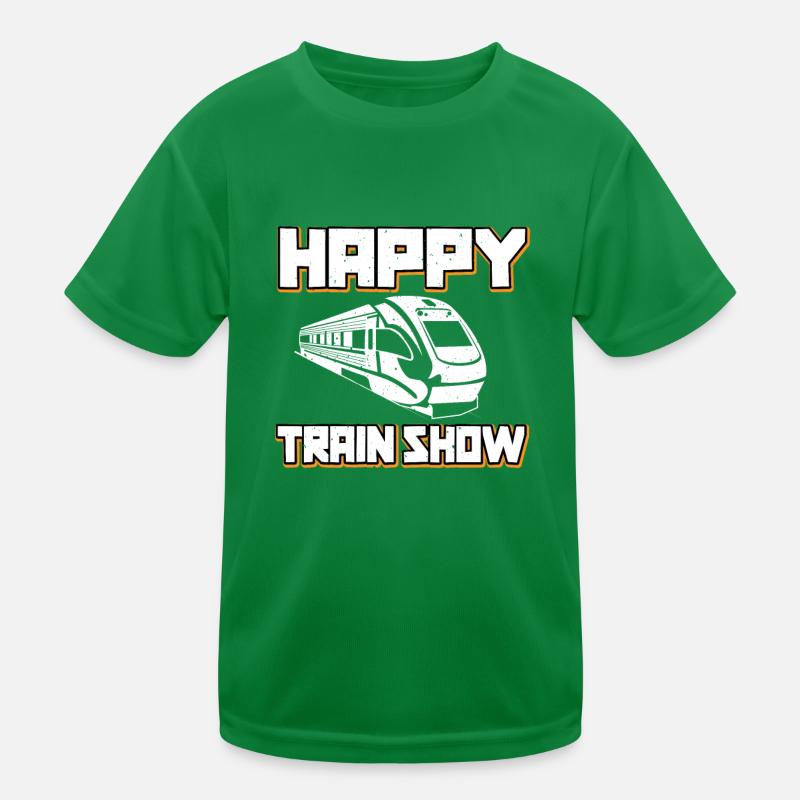Happy Train Show Kids Functional T-Shirt