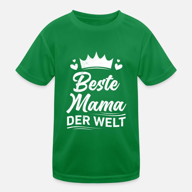 Die Beste Mama der Welt weltbeste Mama Muttertag Kinder Funktions-T-Shirt