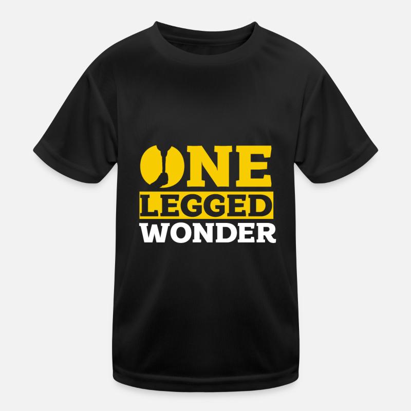 Ein Bein Witz Humor Geschenk Kinder Funktions-T-Shirt