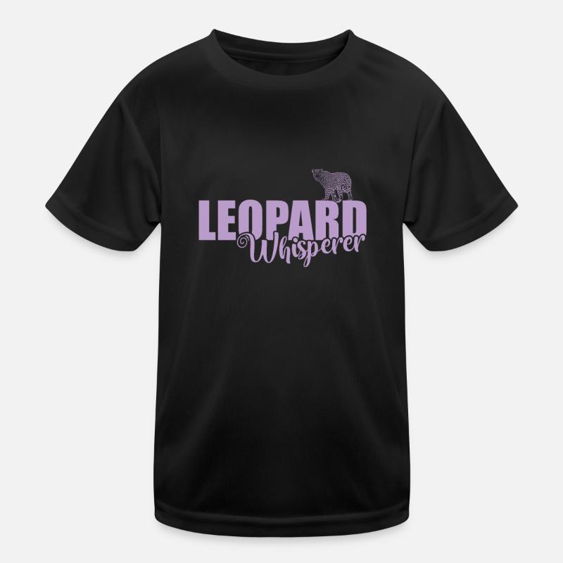 Leopard Whisperer Raubkatze Raubtier Kinder Funktions-T-Shirt