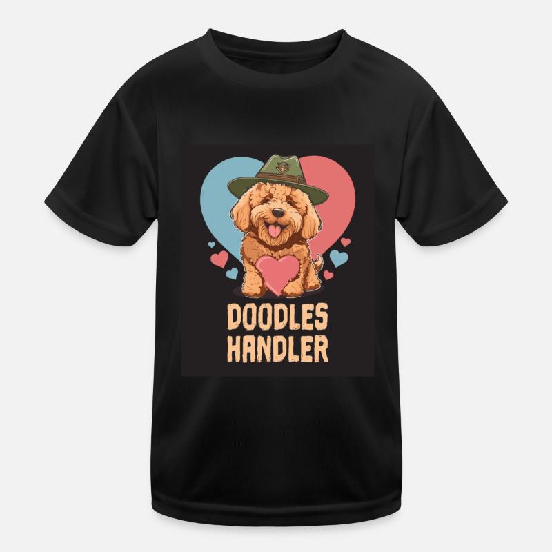 Doodles Handler Goldendoodle Dad Doodle Mama Mignon T-shirt sport Enfant