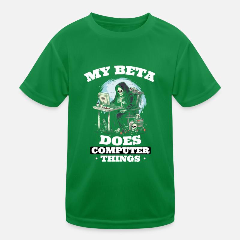 Mein Beta macht Computerdinge Programmierer Kinder Funktions-T-Shirt