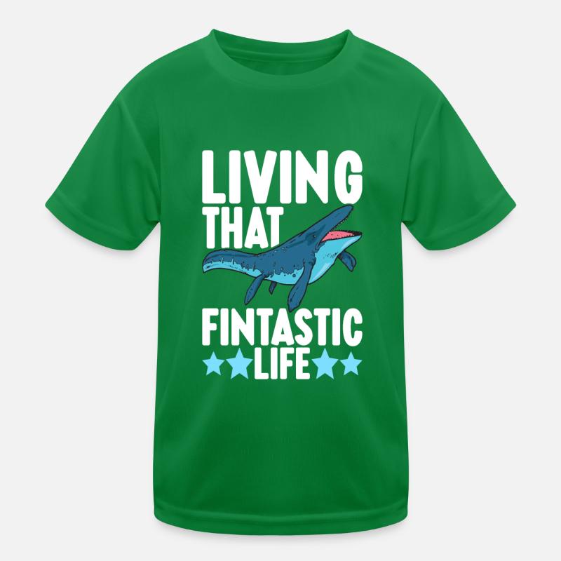 Mosasaurus Dinosaur Kids Functional T-Shirt