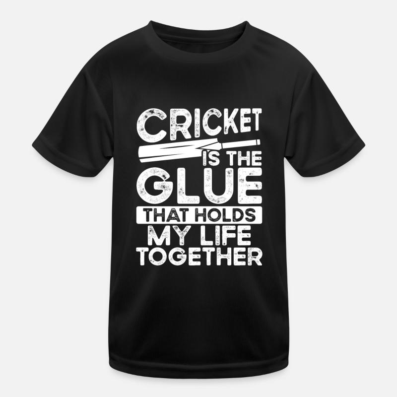Cricket is the glue that Kids Functional T-Shirt
