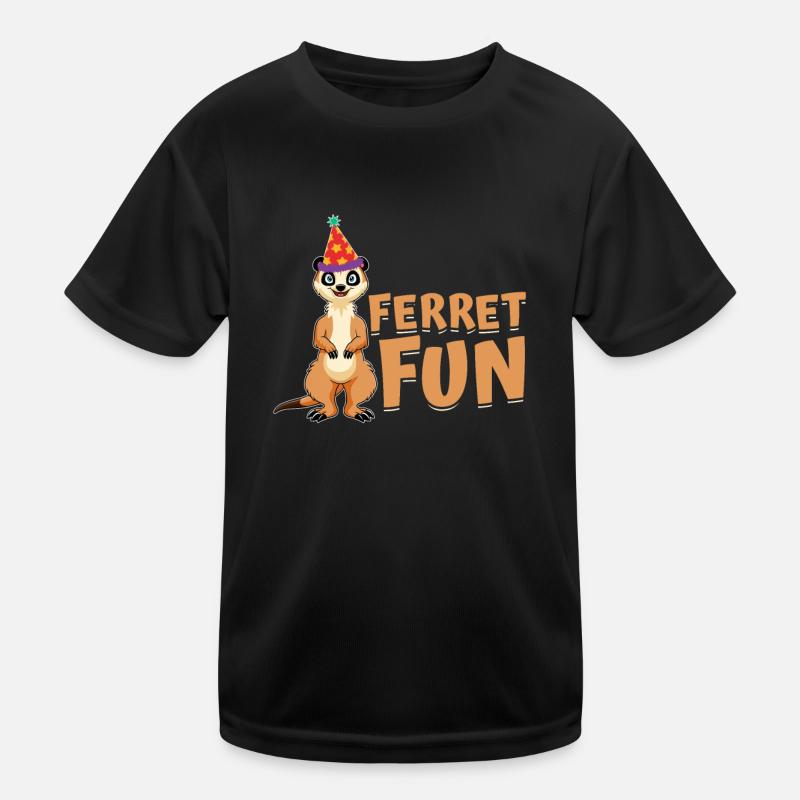 Ferret polecat funny Kids Functional T-Shirt