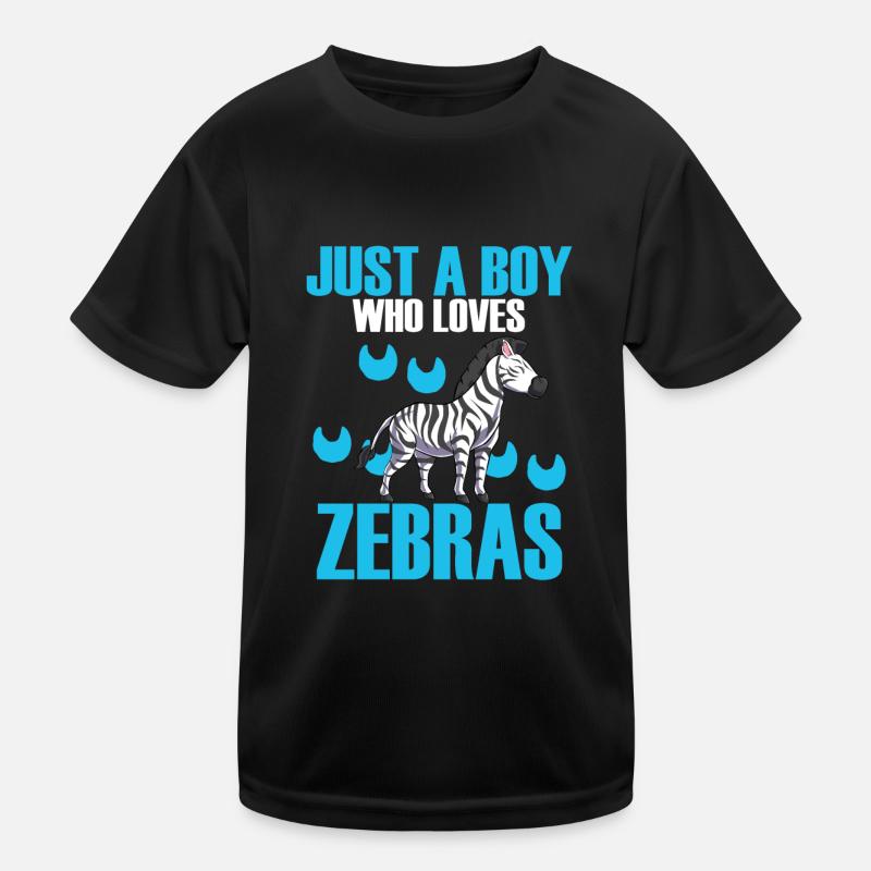 Zebra Kinder Funktions-T-Shirt