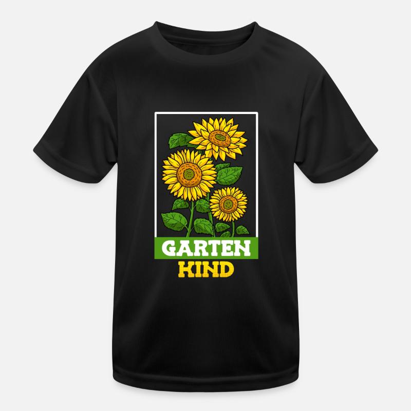 Garten Chefin Sonnenblumen Gartenfreundin Blumen Kinder Funktions-T-Shirt