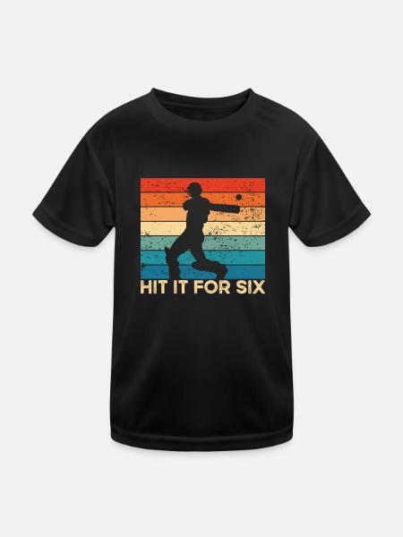Battez-le pendant six - T-shirt sport Enfant - noir - Devant