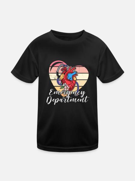 Santé Cardiologie Profession Heart Arut Education - T-shirt sport Enfant - noir - Devant