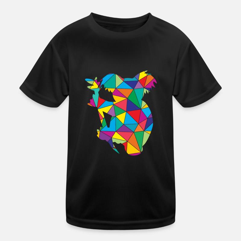 Koala Polygon Wild Animal Kinder Funktions-T-Shirt