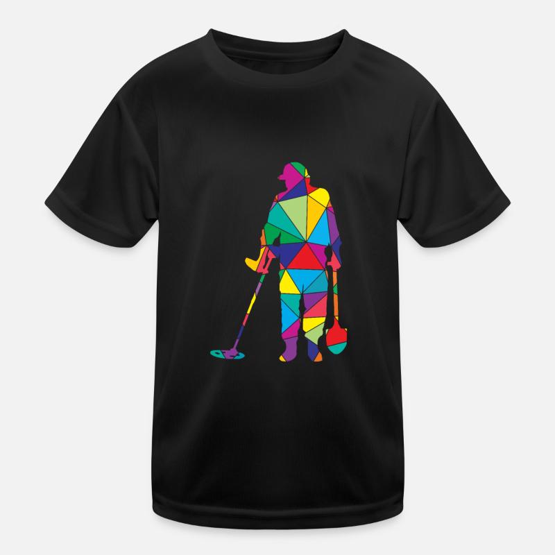 Détecteur de métaux polygonaux à faible polygone T-shirt sport Enfant