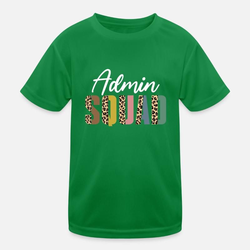 Admin-trupp-leopardenmuster Kinder Funktions-T-Shirt