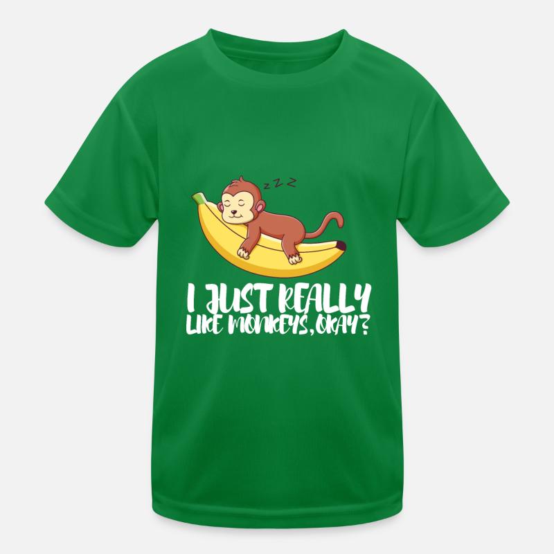 J’aime vraiment les singes ok? T-shirt sport Enfant