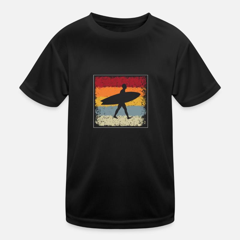Surfing Retro Kids Functional T-Shirt