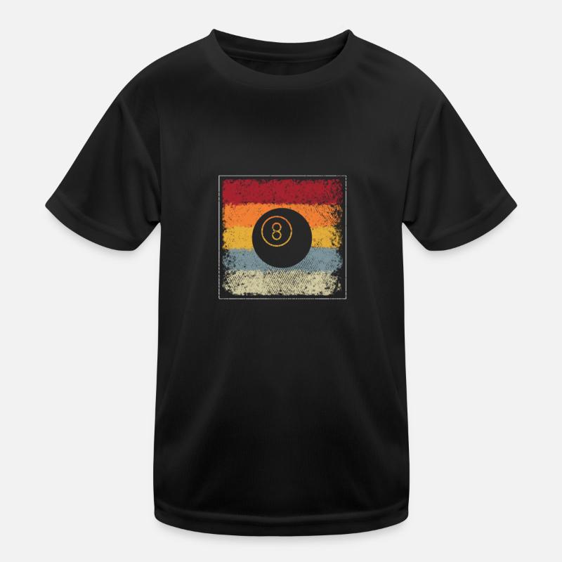 Billiard Retro Kinder Funktions-T-Shirt