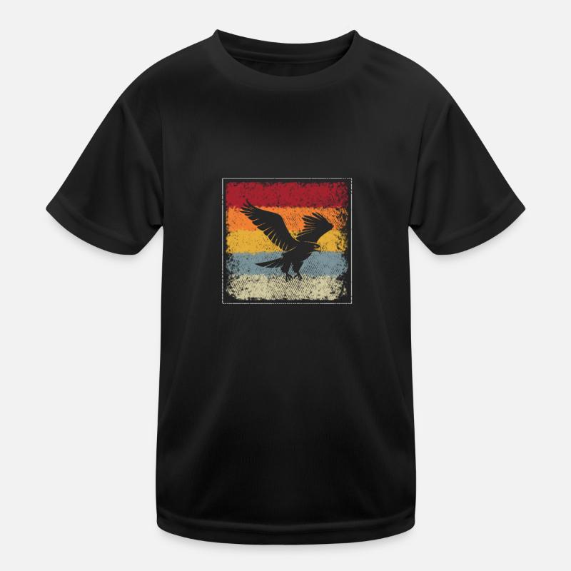 Adler Retro Kinder Funktions-T-Shirt