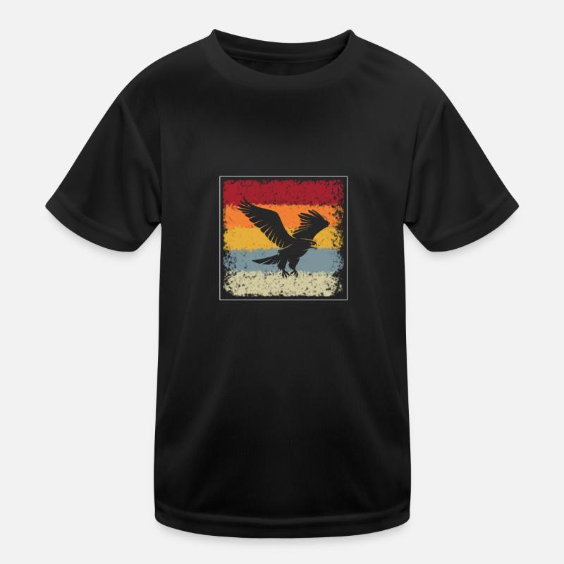 Adler Retro Kinder Funktions-T-Shirt