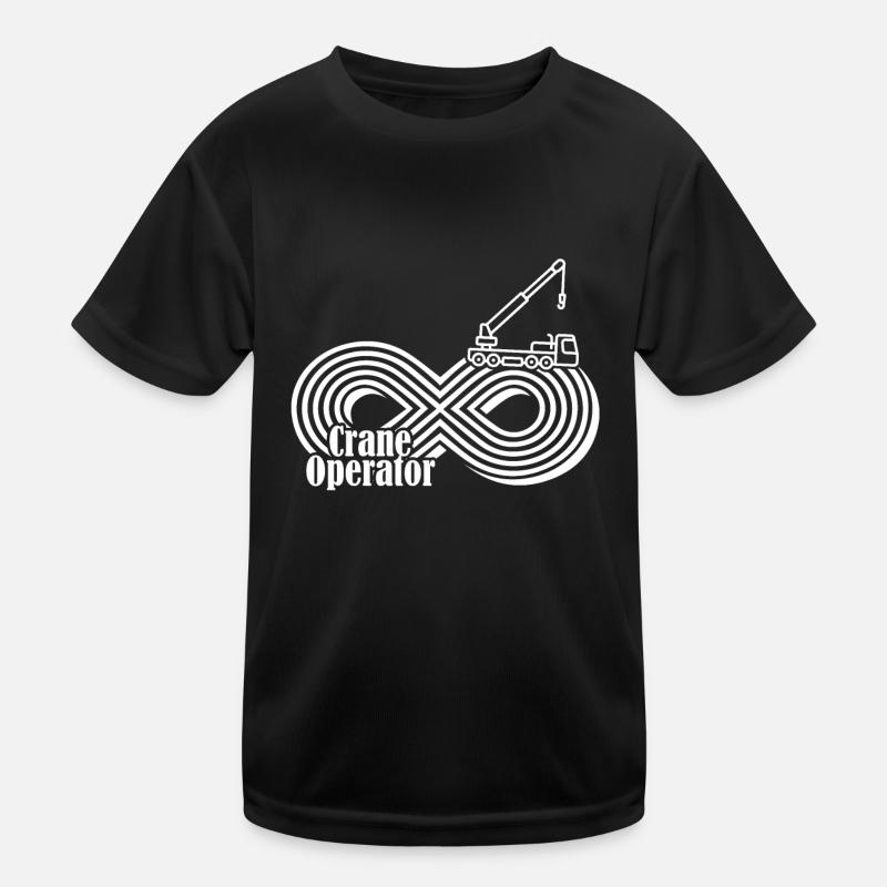 Crane Operator Infinity Crane Operator Kids Functional T-Shirt