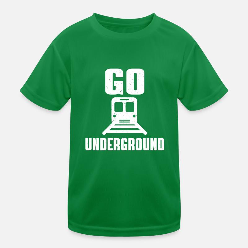 Go Underground - U-Bahn Kinder Funktions-T-Shirt