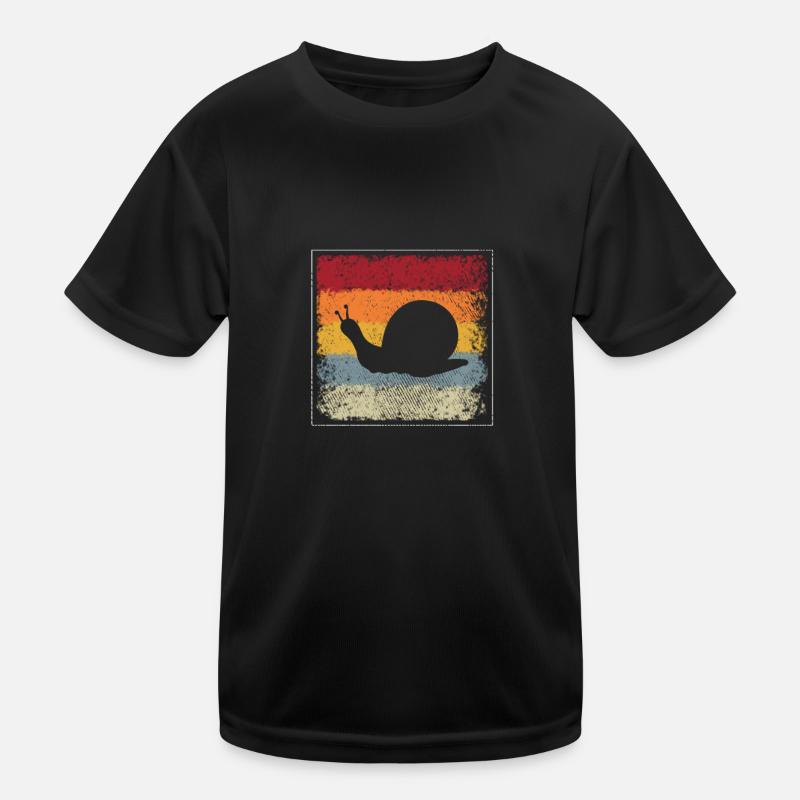 Snail Retro Kids Functional T-Shirt