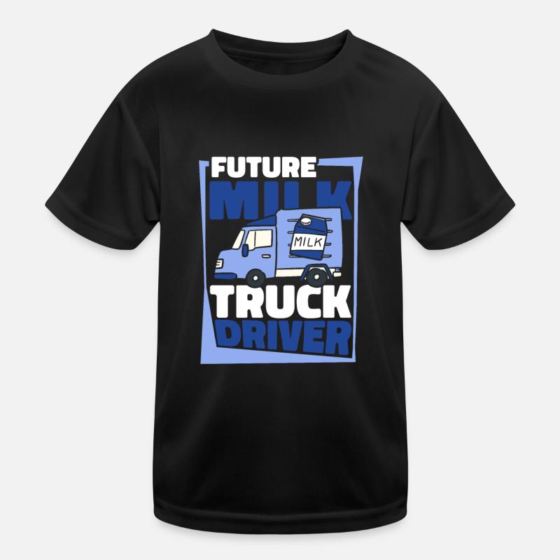 Camion de lait de vache Chauffeur de lait T-shirt sport Enfant