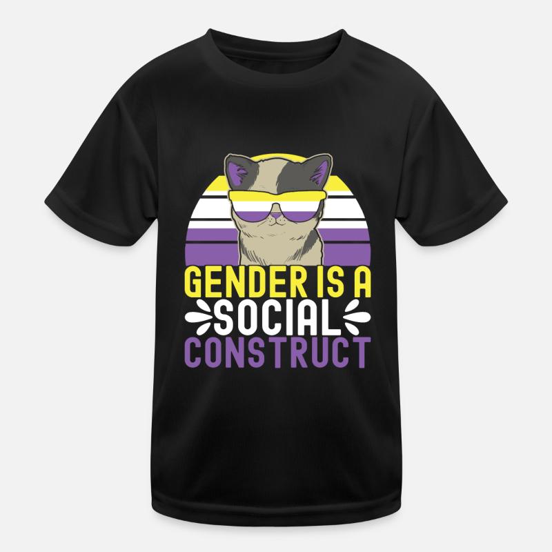 Non Binary Pride Genderqueer Kids Functional T-Shirt
