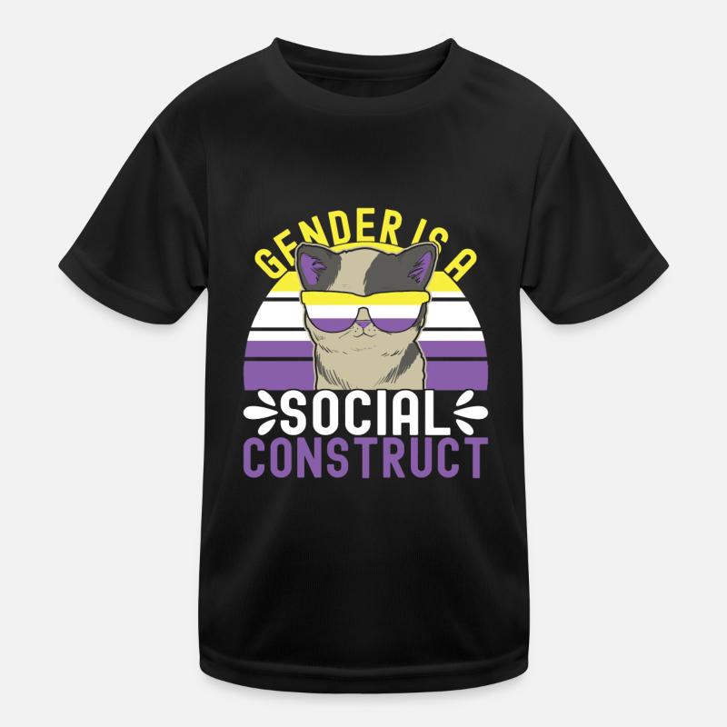 Non Binary Pride Genderqueer Kids Functional T-Shirt