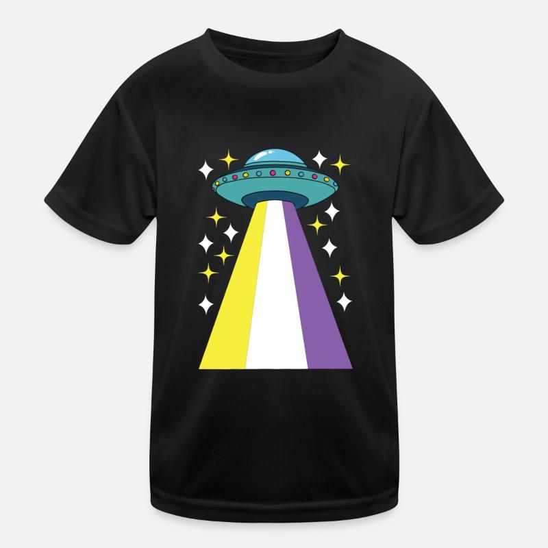 Non Binary Pride Genderqueer Kids Functional T-Shirt