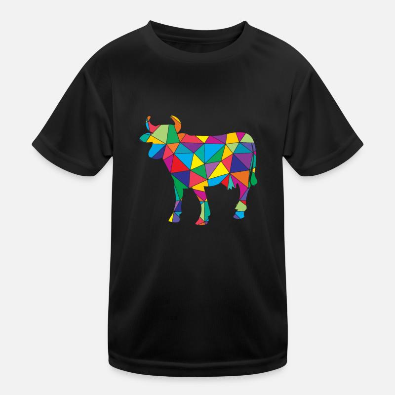 Vache Polygone Éleveur de bovins T-shirt sport Enfant