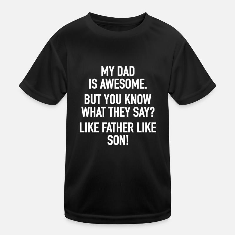 Vater & Söhne Nachwuchs Kleinkind Sohn Spruch Kinder Funktions-T-Shirt