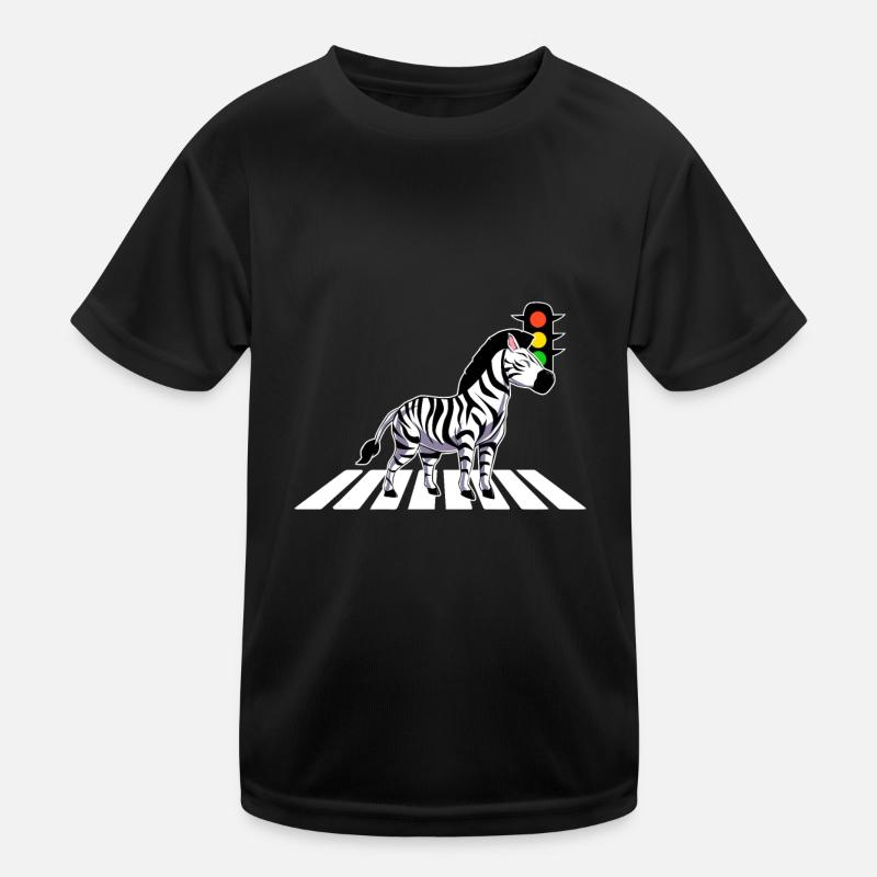 Zebra Kinder Funktions-T-Shirt