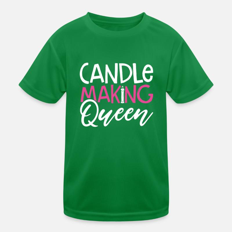Queen of candle making Kids Functional T-Shirt