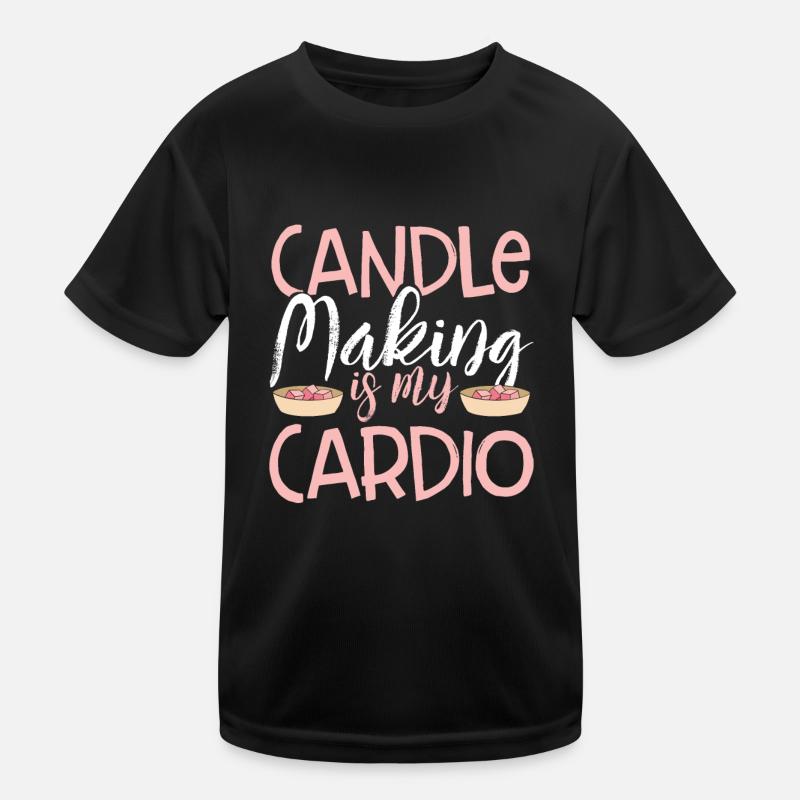 Kerzen Machen Cardio Kinder Funktions-T-Shirt