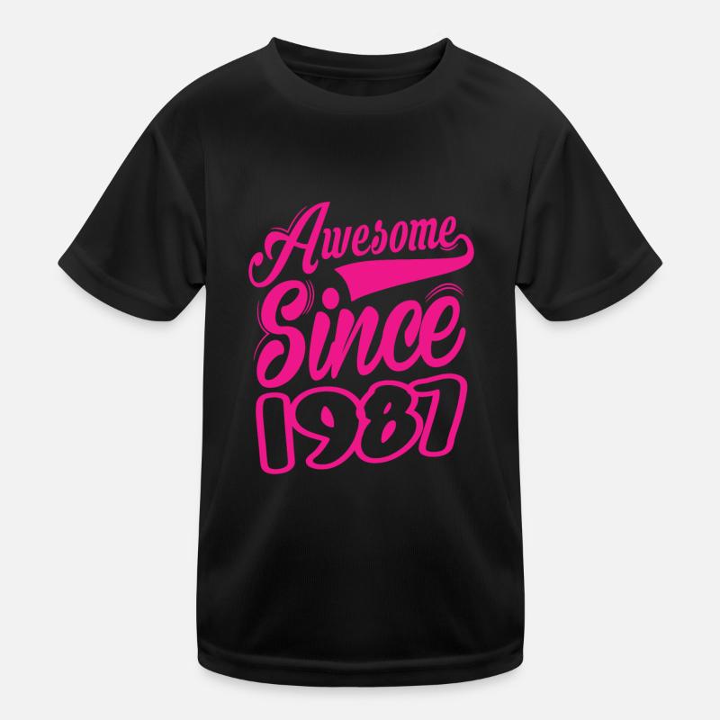 Awesome Since 1987 Kinder Funktions-T-Shirt