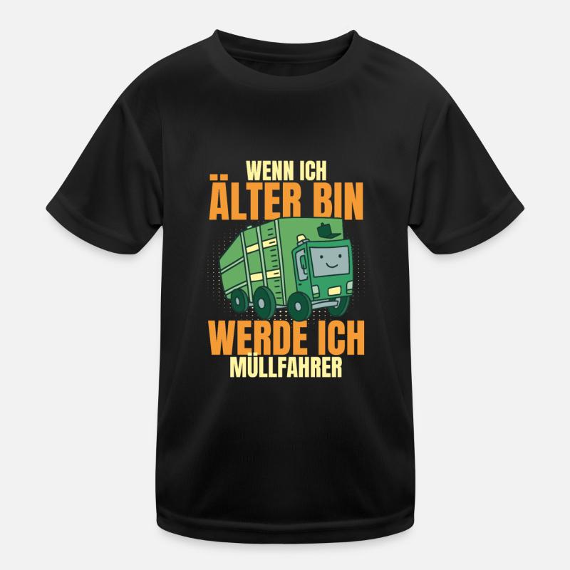 Nachwuchs Müllmann Müllabfuhr Kinder Funktions-T-Shirt