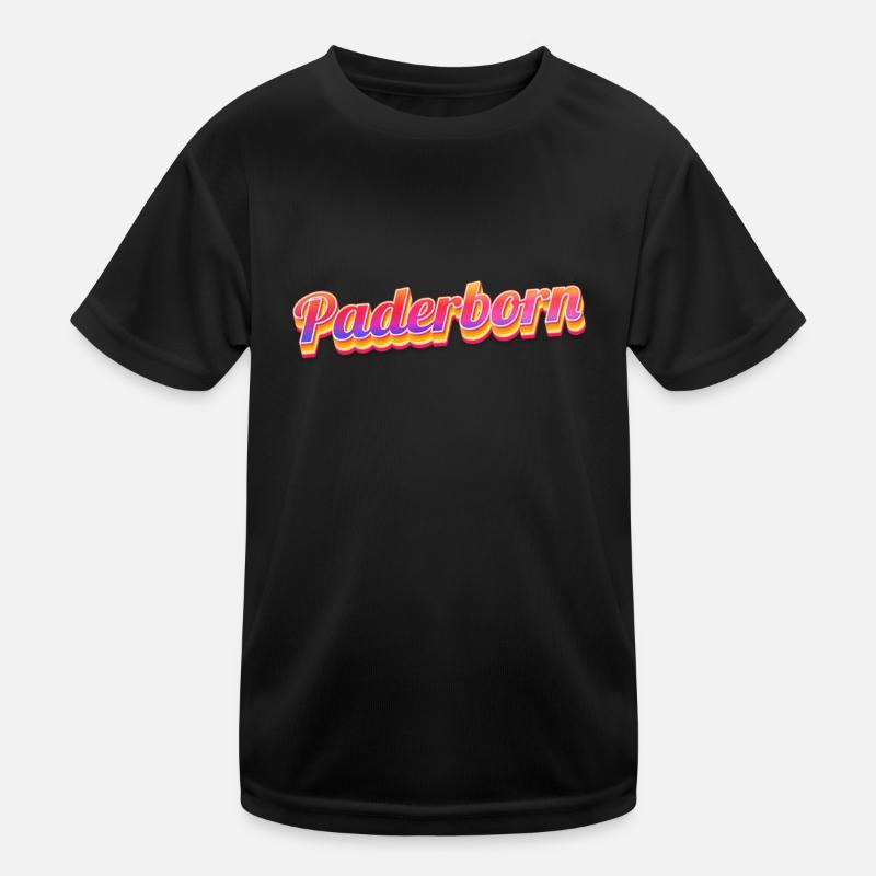 Paderbornerin Paderborner Paderborn - Kinder Funktions-T-Shirt - Schwarz