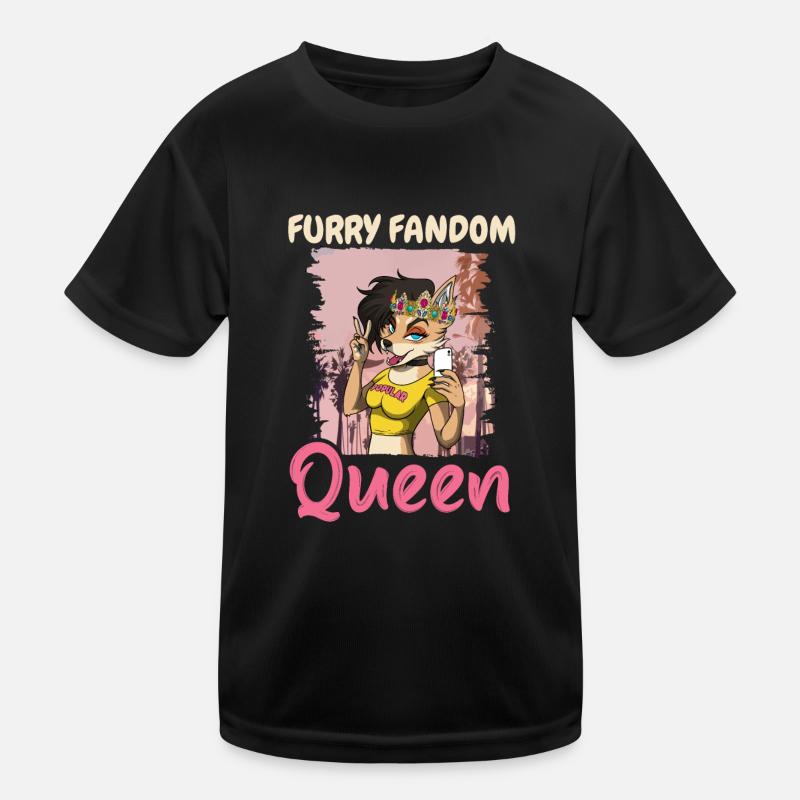 Furry Fandom Fursuits Queen T-shirt sport Enfant
