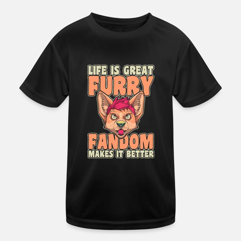 Furry Fandom Fursuits Leben Kinder Funktions-T-Shirt