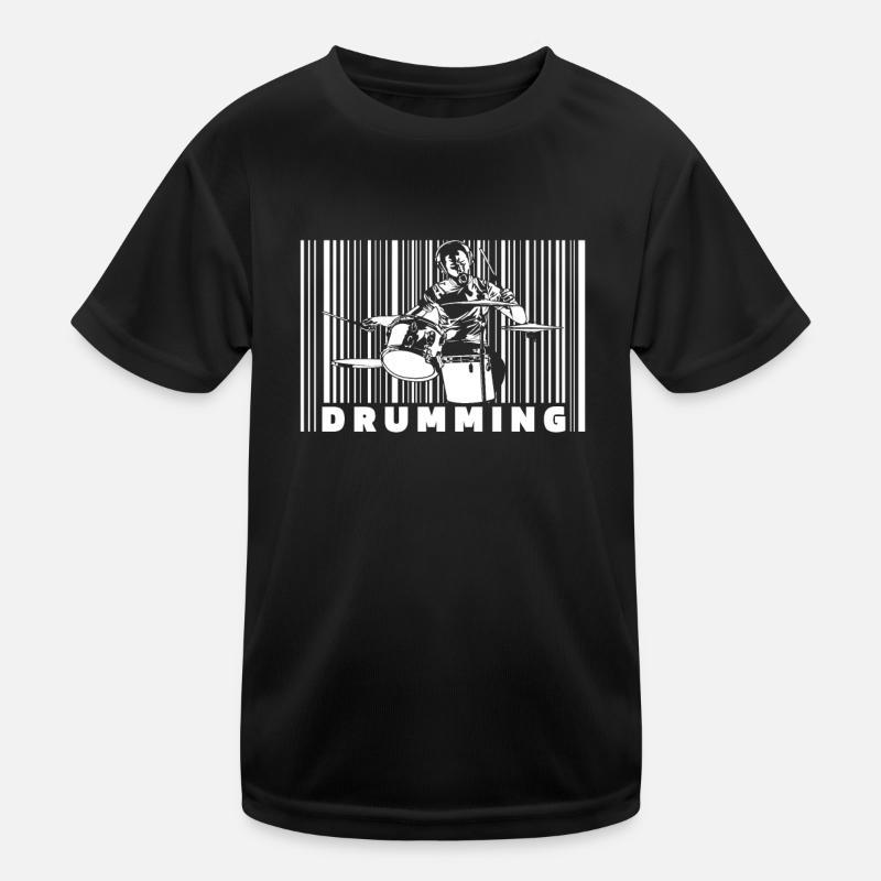 Batterie Batteur Batteur T-shirt sport Enfant
