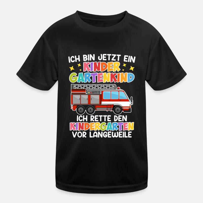 Ich bin jetzt ein Kindergartenkind Einschulung Kinder Funktions-T-Shirt