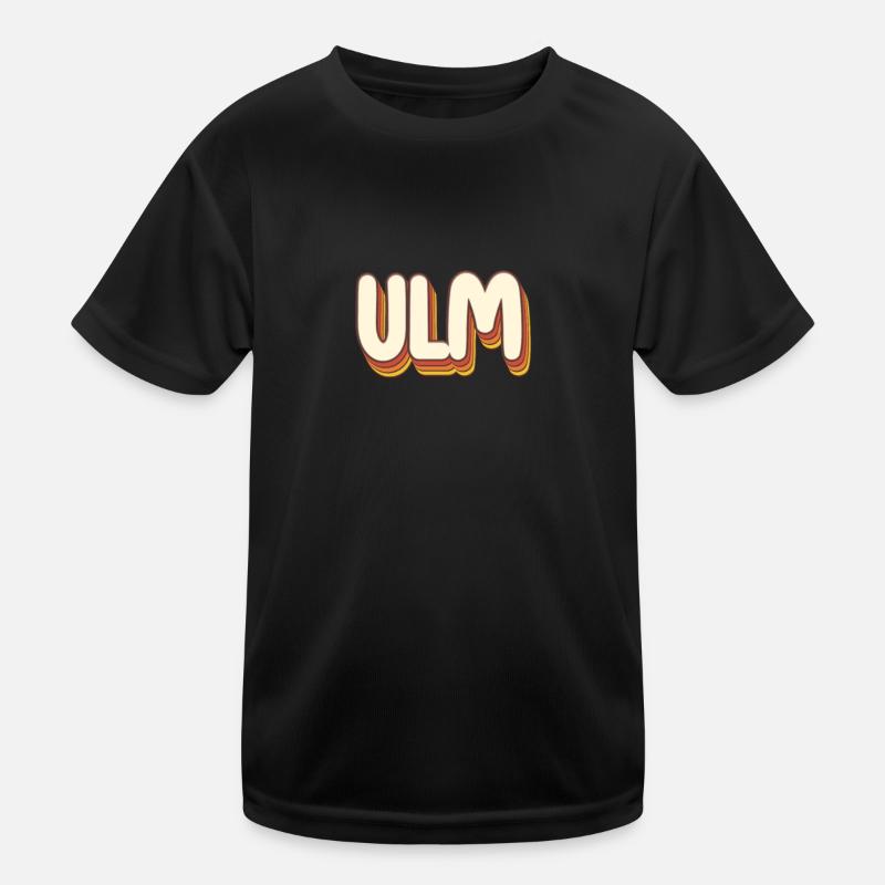Ulmerin Ulmer Ulm - Kinder Funktions-T-Shirt - Schwarz