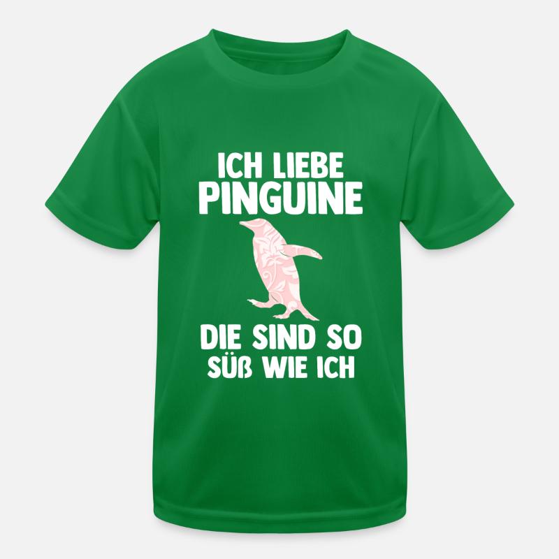 Tiermotiv Pinguin Kinder Funktions-T-Shirt