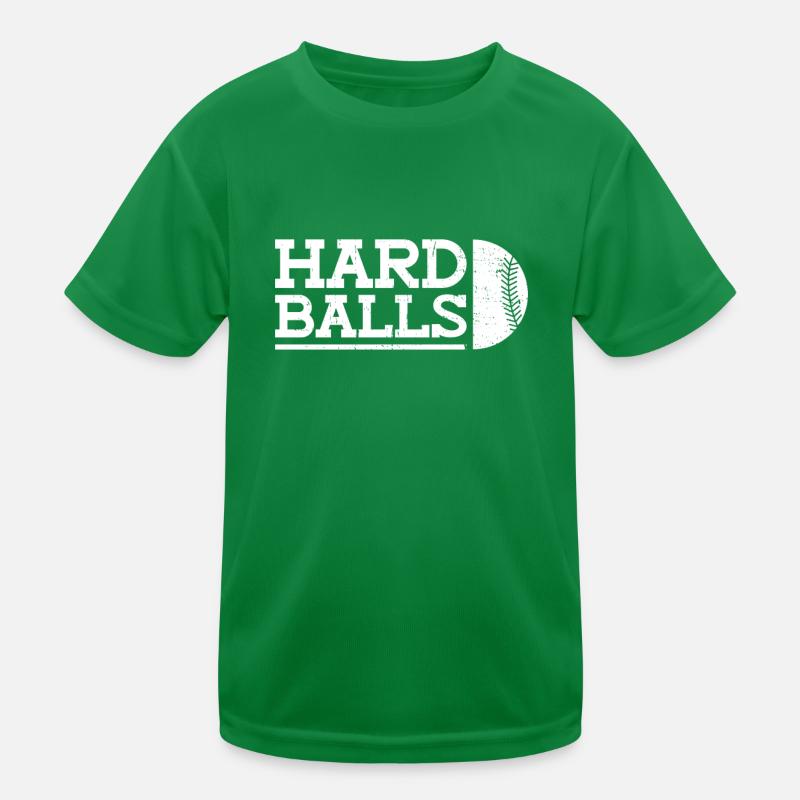 Harte Bälle - Lustiger Baseball Kinder Funktions-T-Shirt