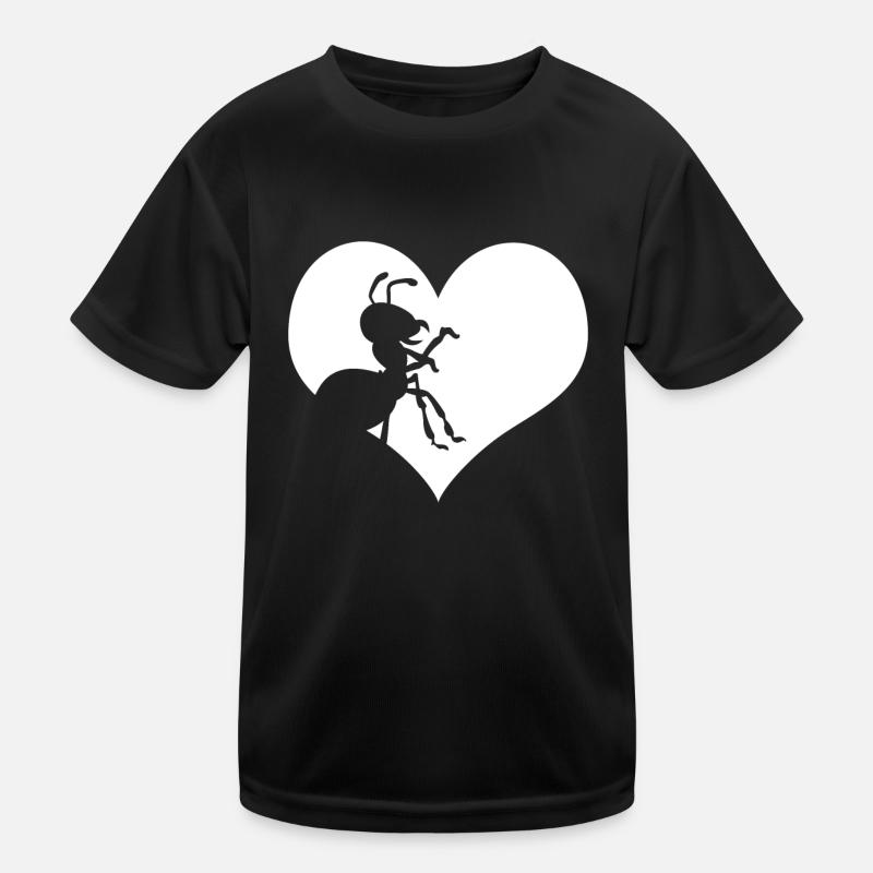 Ant Heart Ants Kids Functional T-Shirt