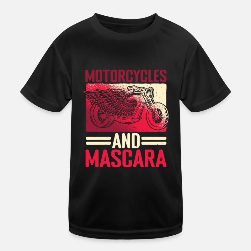 Motorcycles And Mascara 3 Kinder Funktions-T-Shirt