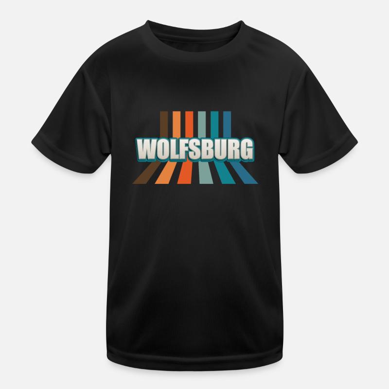Wolfsburgerin Wolfsburger Wolfsburg Kinder Funktions-T-Shirt