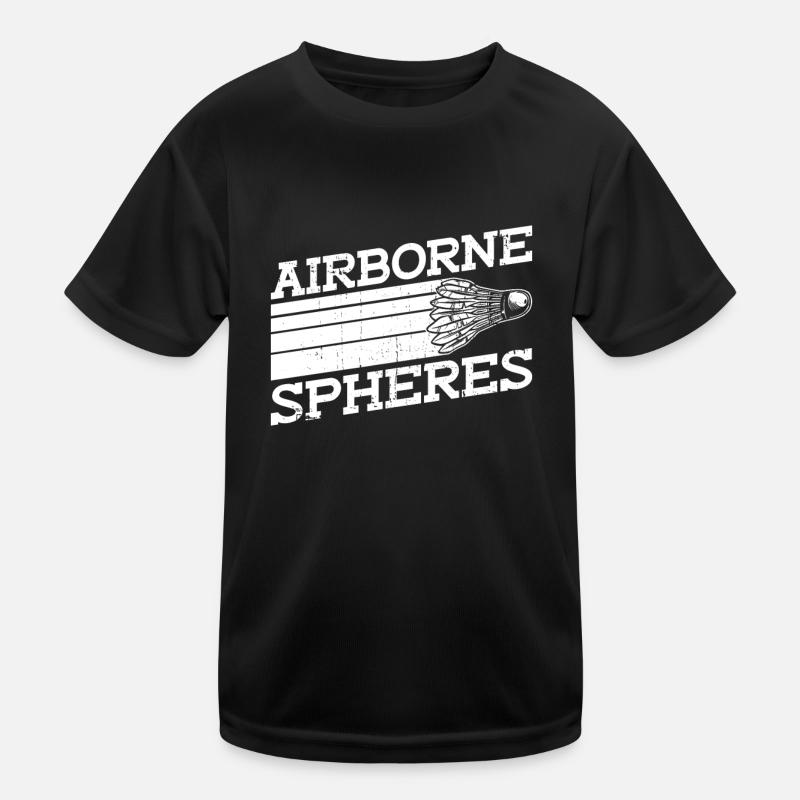 Kugeln in der Luft - Lustiges Badminton Kinder Funktions-T-Shirt