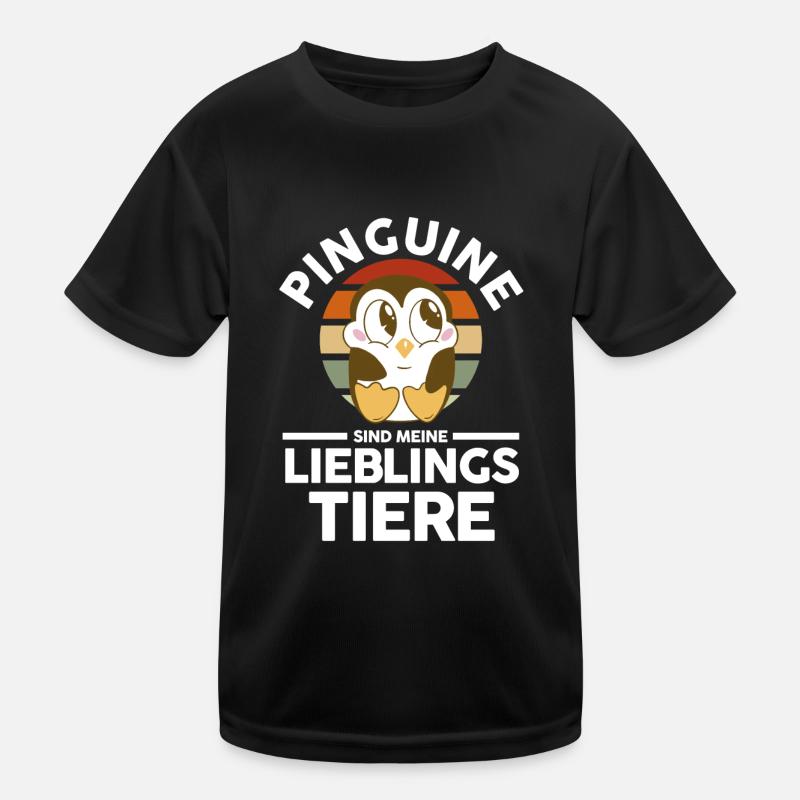 Tiermotiv Pinguin Kinder Funktions-T-Shirt