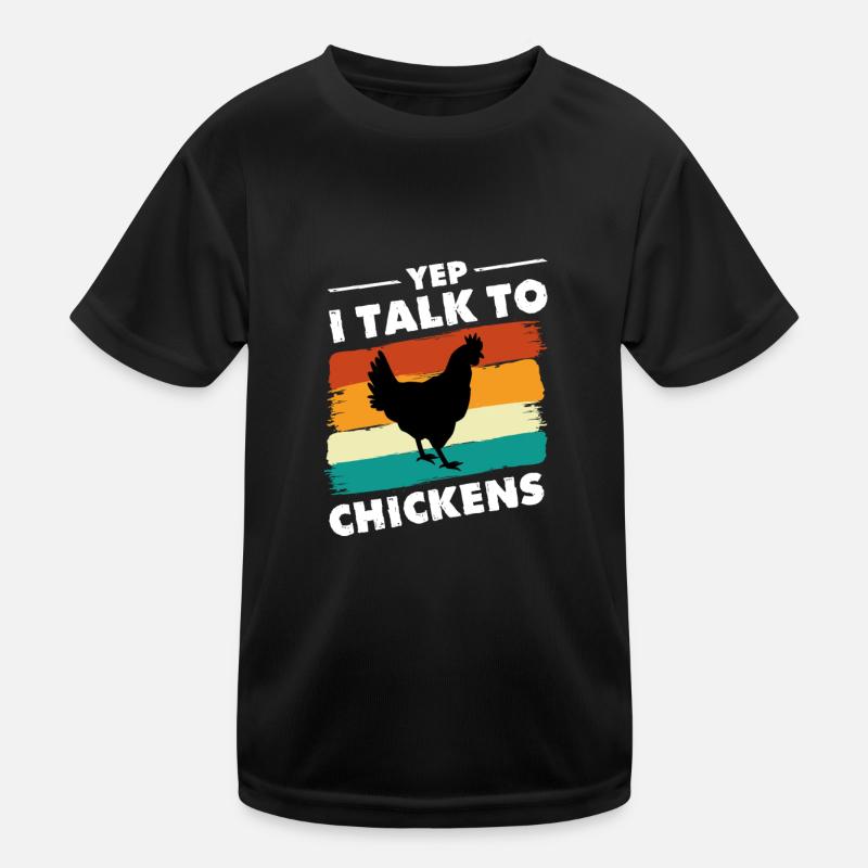 Éleveur de poulet Chuchoteur de poulet Animal de ferme T-shirt sport Enfant