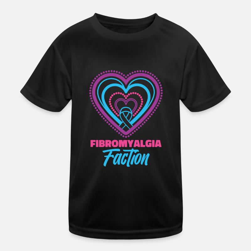 Fibromyalgia Rheumatism Heart Kids Functional T-Shirt